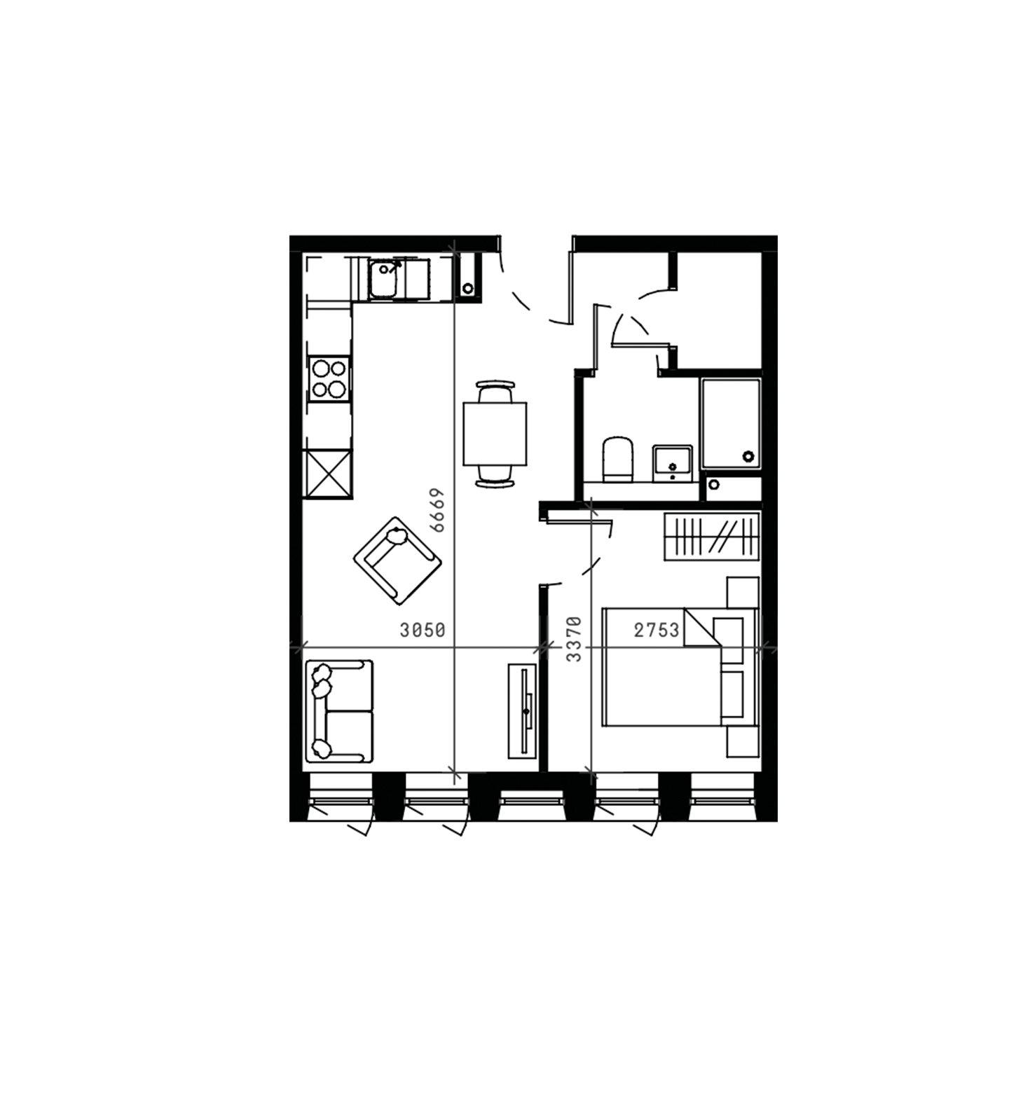 One Bed