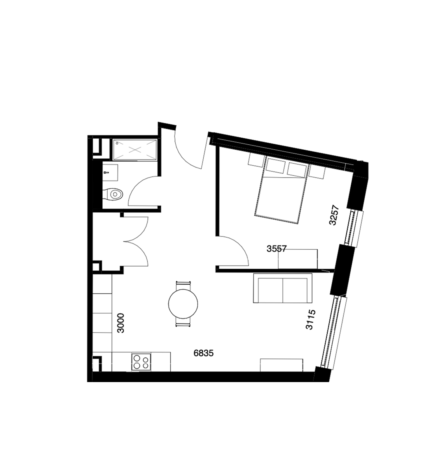 One Bed
